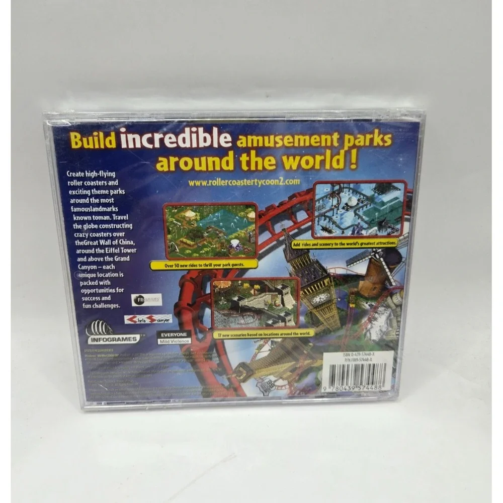 RollerCoaster Tycoon 2: Wacky‎ Worlds Expansion Pack PC 2003 Brand New Sealed